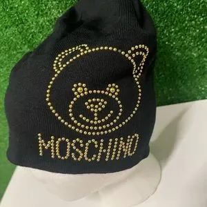 Moschino | Accessories | Moschino Black Gold Studded Teddy  display picture 1